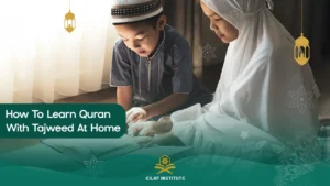 how to learn quran with tajweed at home